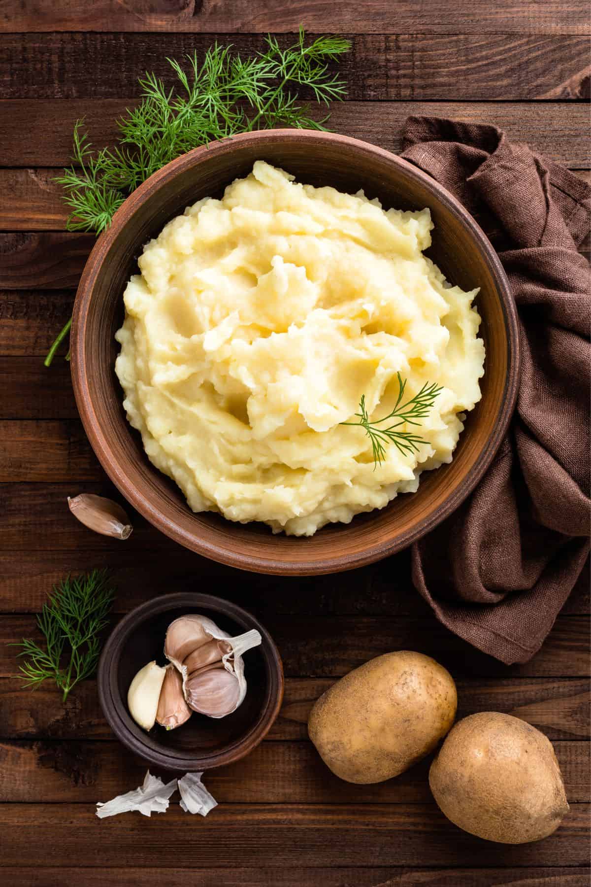 Mashed potatoes in a bowl