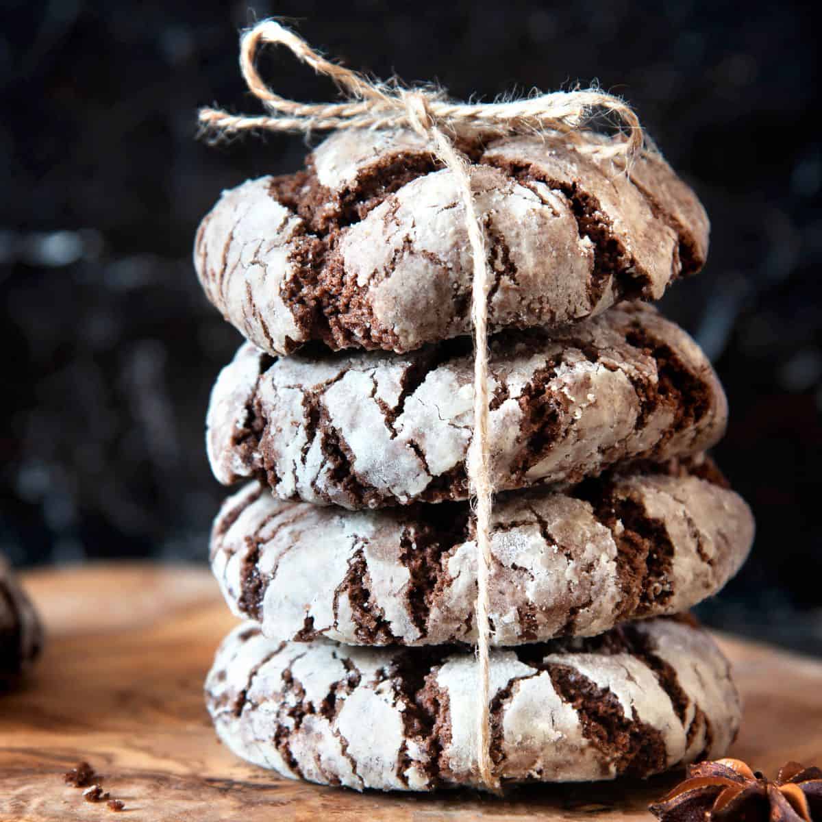 Chocolate Crinkle Cookies Recipe - Alexa's Cuisine